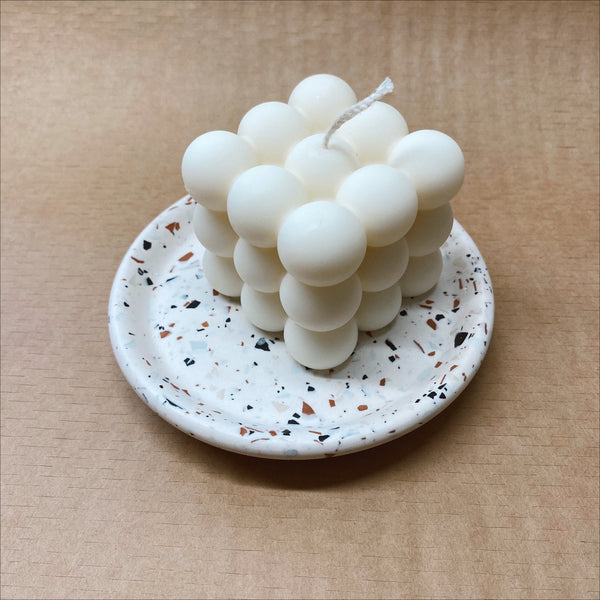 Bubbel kaars - Wit