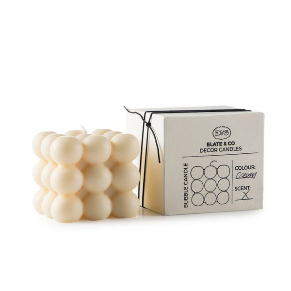 Bubbel kaars - Wit